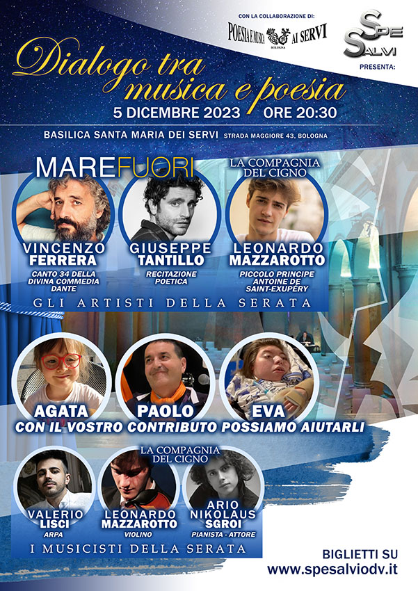Dialogo tra musica e poesia - Associazione di volontariato Spe Salvi - Salvati dalla speranza